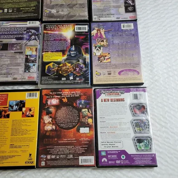 Anime DVDs Animated Stories Lot Gundam Inuyasha Iria Transformers Beast Wars TV - Picture 12 of 16